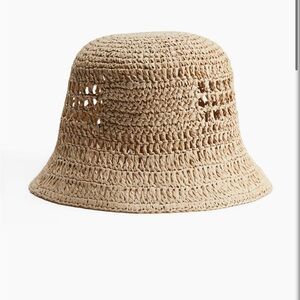 H&M Natural Woven Bucket Hat